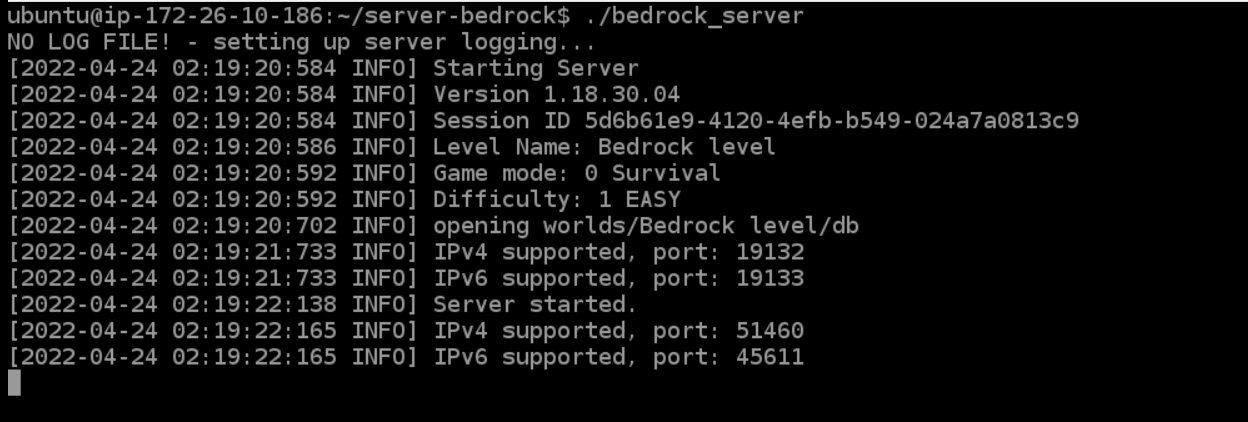 Запуск сервера в консоли